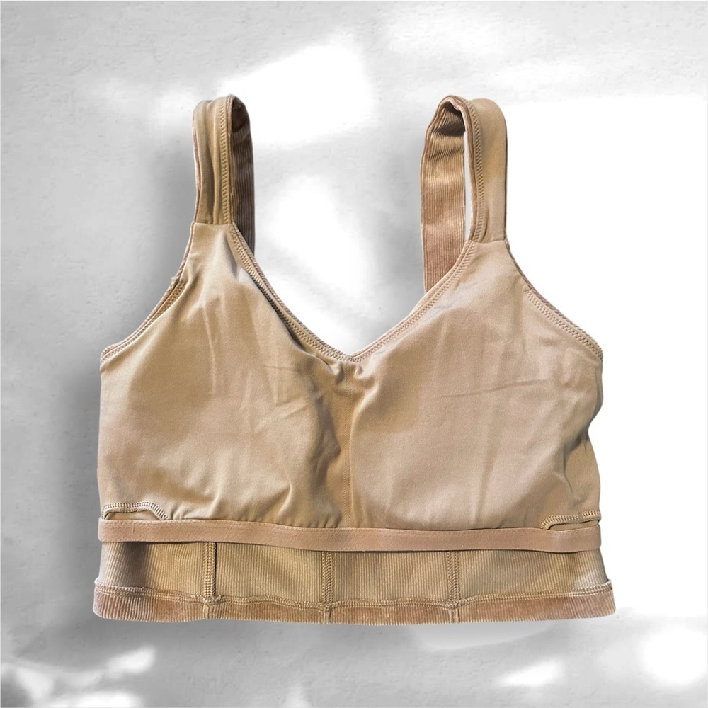 Offline by Aerie Corduroy Brown Sports Bra Size M - Picture 3 of 5
